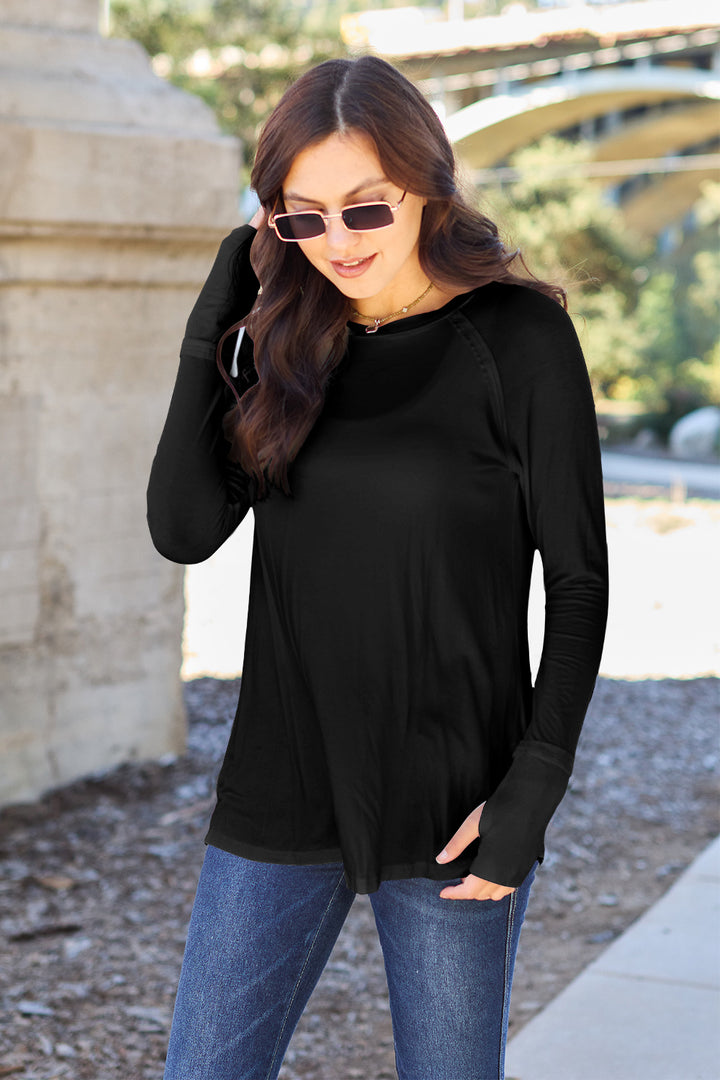 Round Neck Long Sleeve T-Shirt