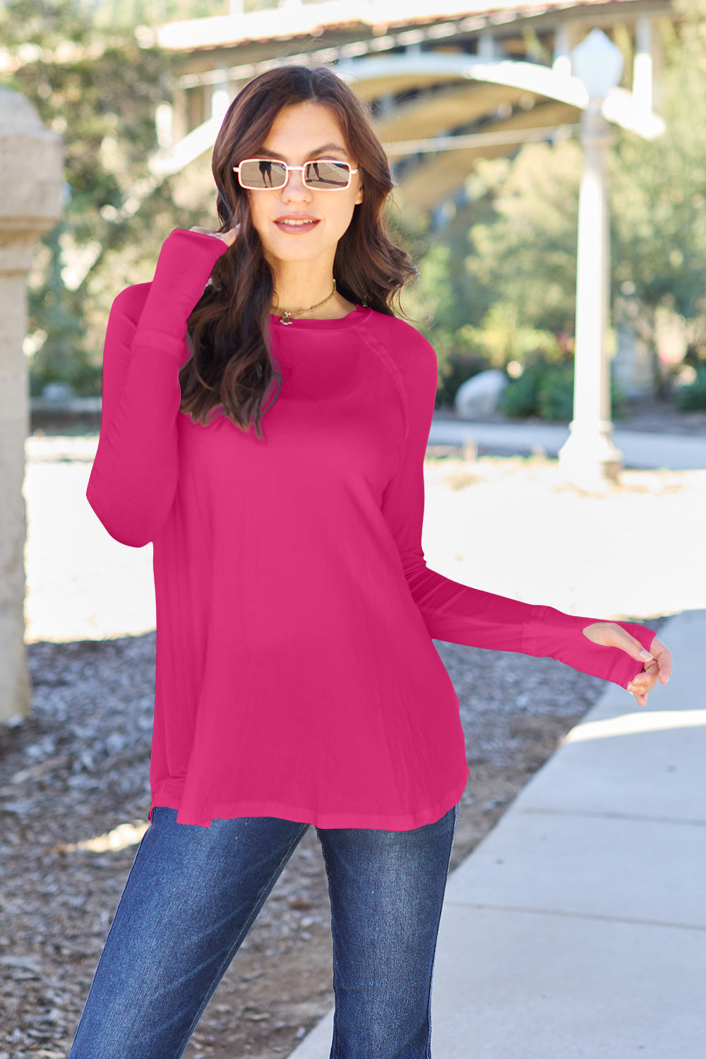 Round Neck Long Sleeve T-Shirt