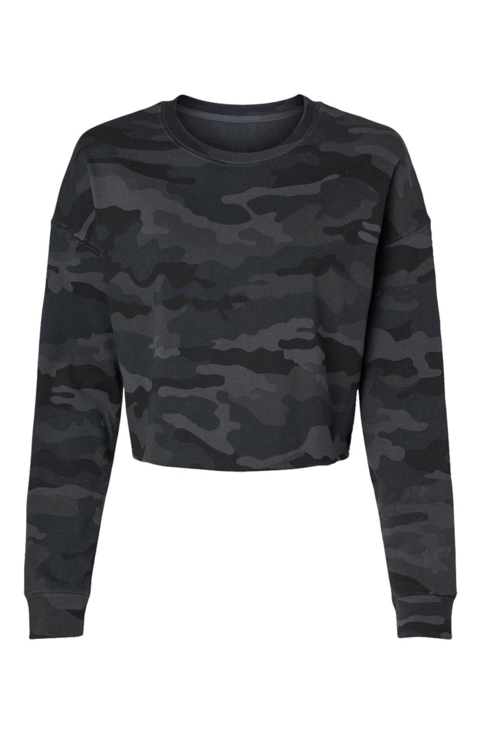 Camo Cropped Crew