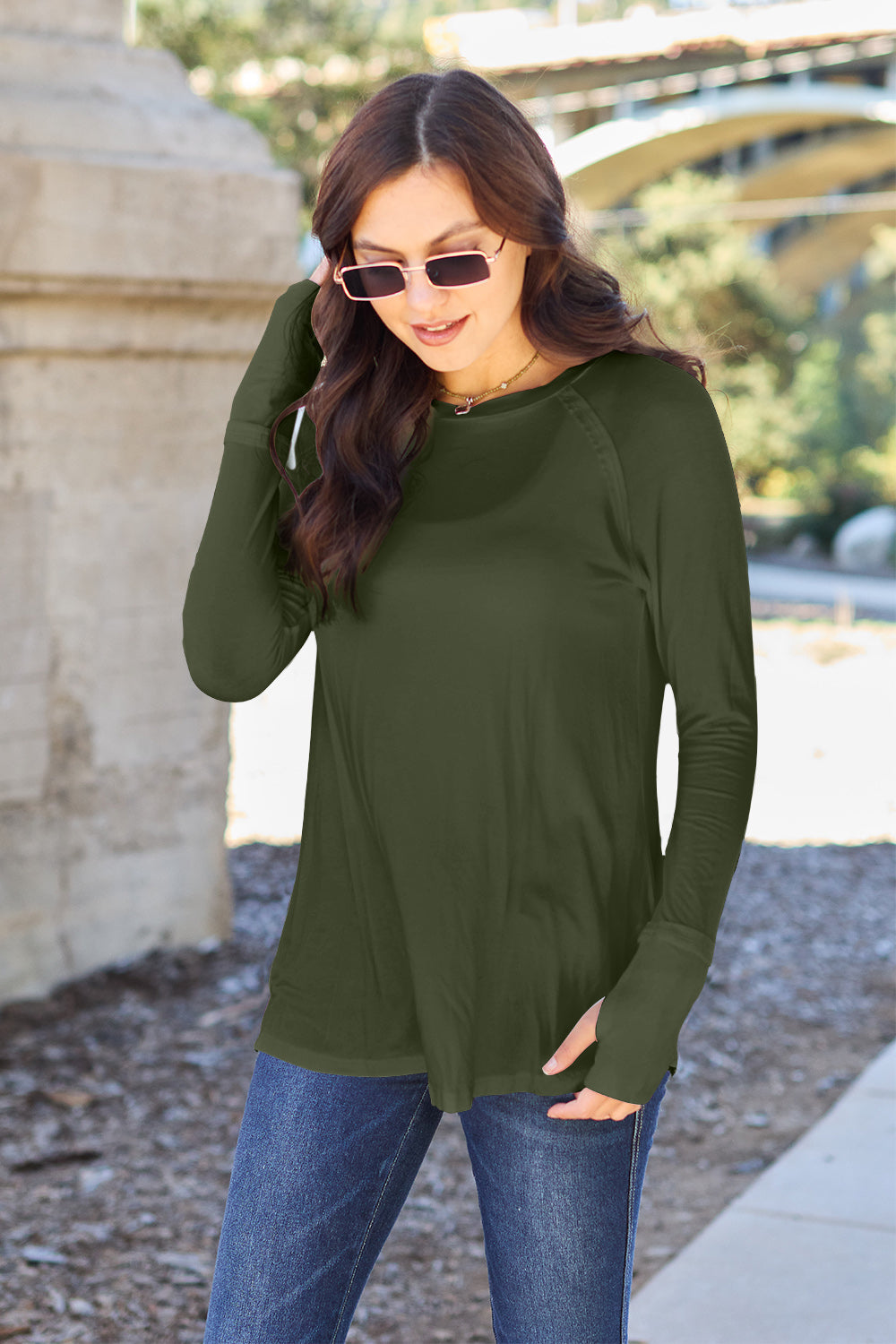 Round Neck Long Sleeve T-Shirt