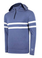 Striped 1/2 Zip Hood