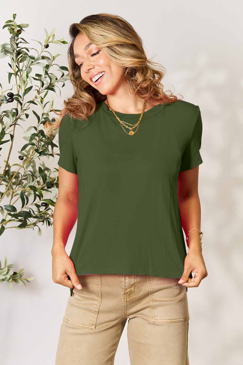 Round Neck Short Sleeve T-Shirt