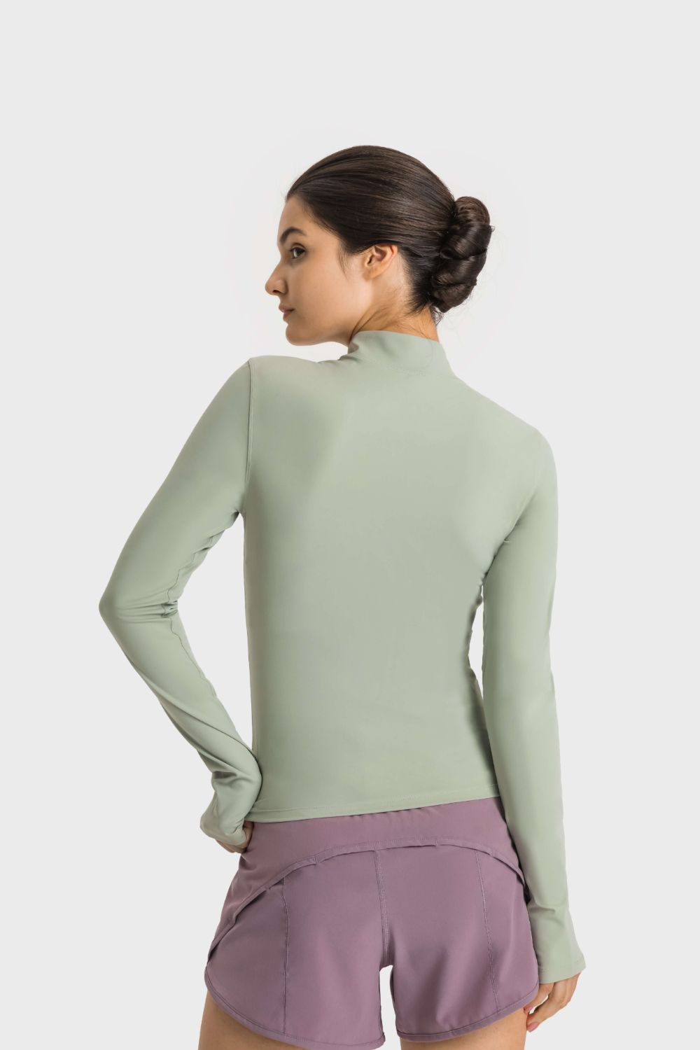 Half Zip Sleeve Sports Top