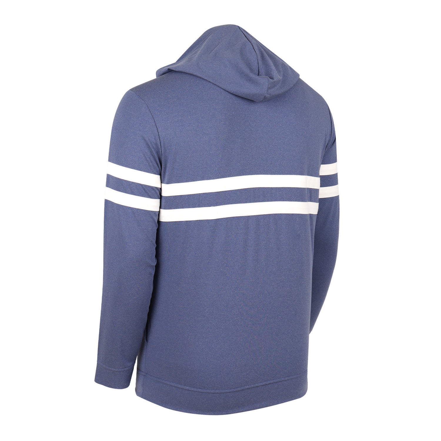 Striped 1/2 Zip Hood