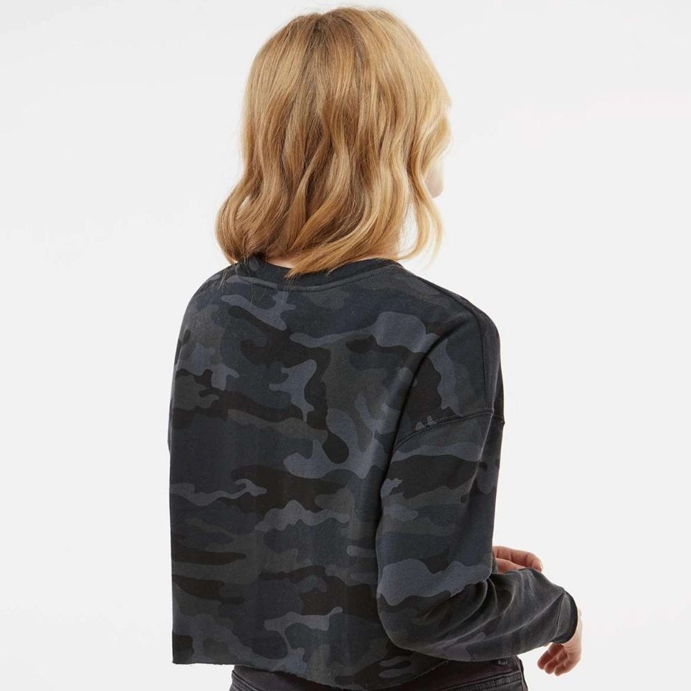 Camo Cropped Crew