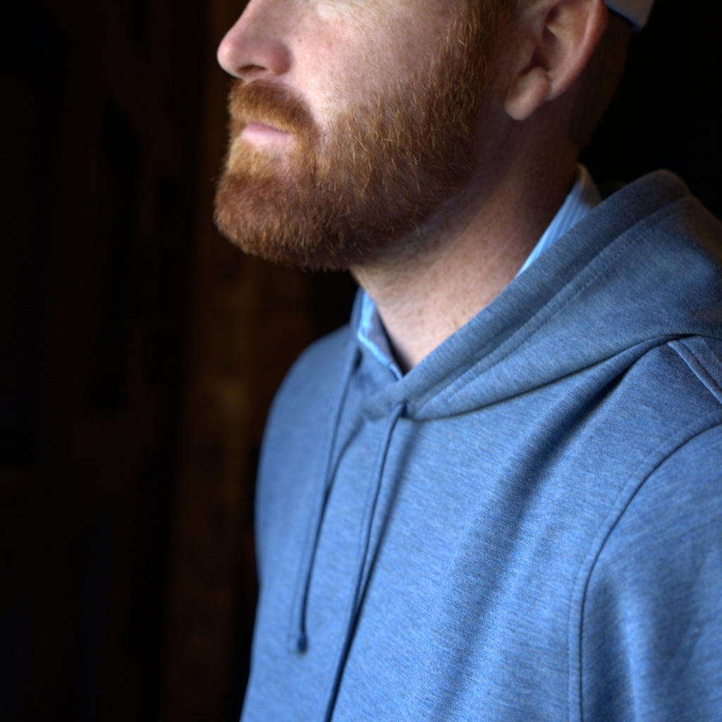 Navy Cloud Hooded Pullover