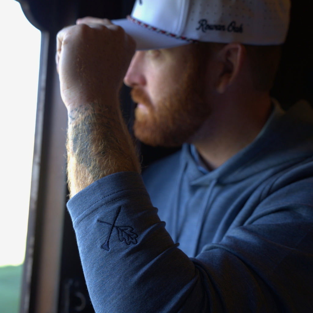 Navy Cloud Hooded Pullover