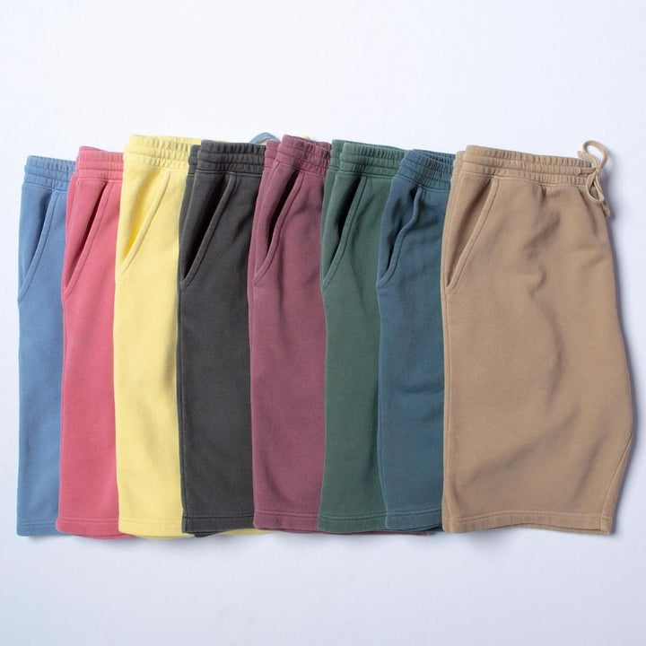 Pigment Dyed Fleece Shorts