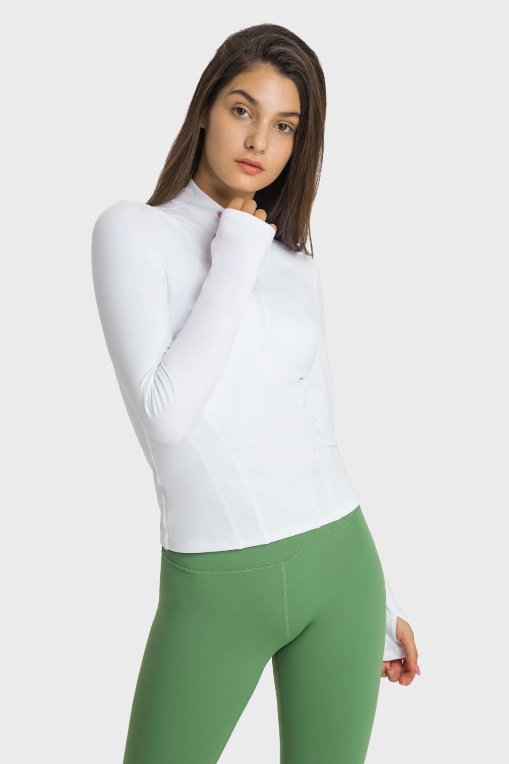 Half Zip Sleeve Sports Top