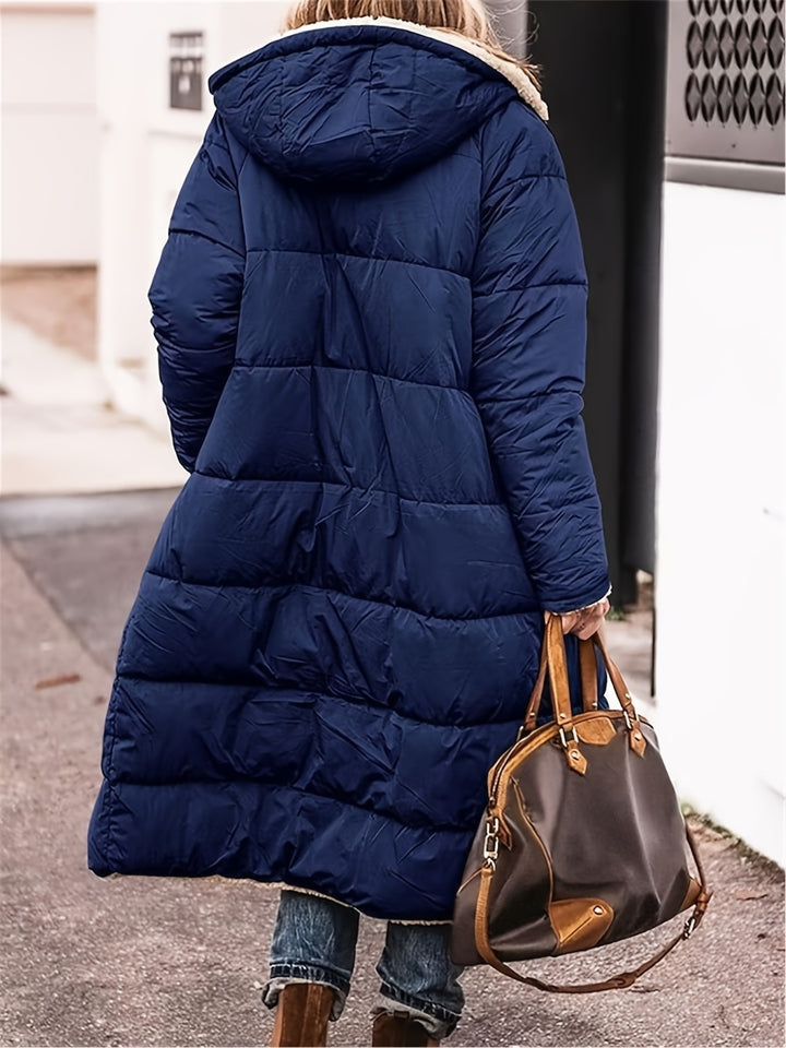 Zip Up Sherpa Hooded Coat