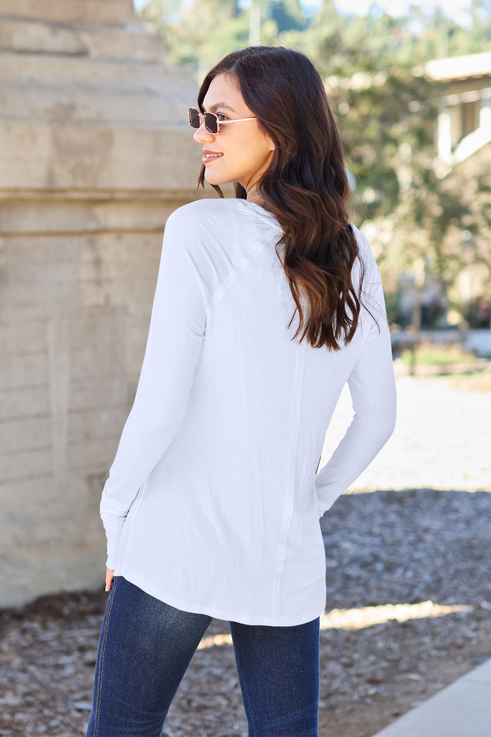 Round Neck Long Sleeve T-Shirt