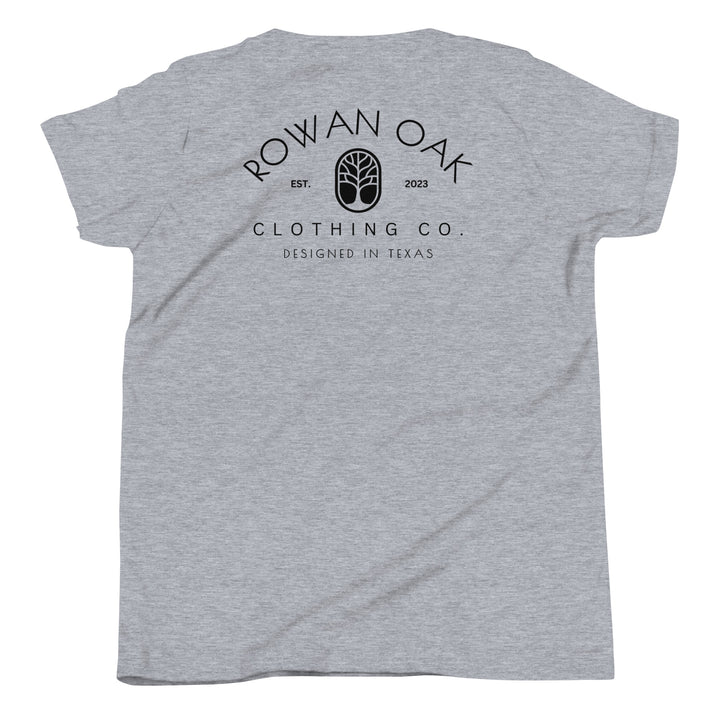 The Rowan Oak Youth T-Shirt (black)