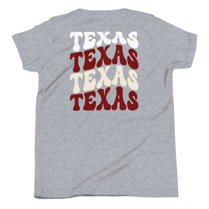 Maroon Texas Youth Shirt